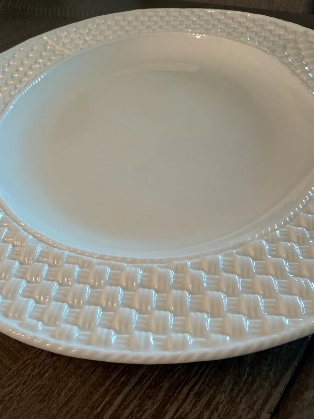 TIFFANY & CO. Weave Basketweave Oval Serving Platter China